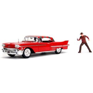 Jada Toys - 1:24 1958 Cadillac Series 62 - Nightmare On Elm Street - Freddy